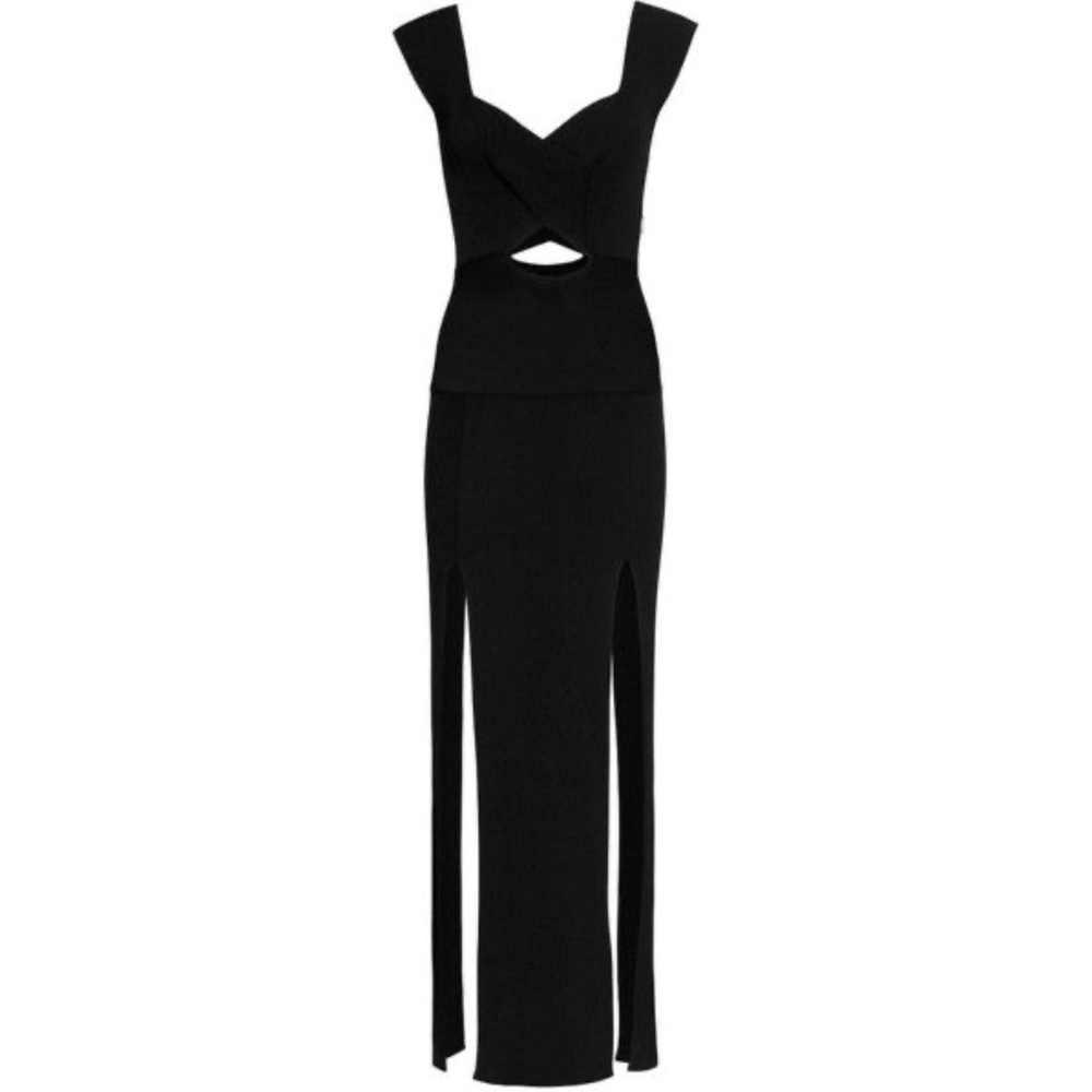 Emilio Pucci Black Cut Out Maxi / Gown - Size M